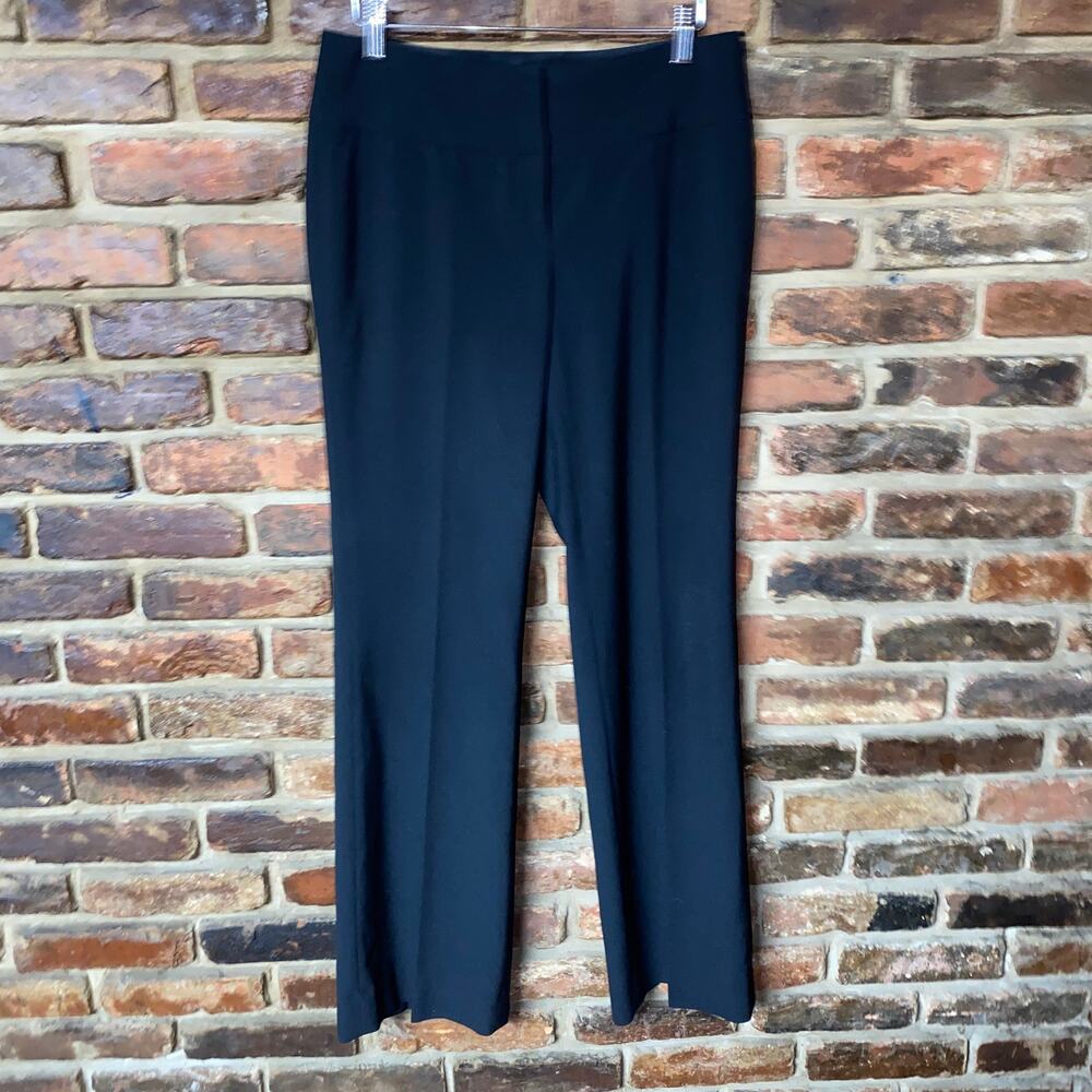 Classiques Entier Black Flat Front Dress Pants Women's Size 2 Trousers
